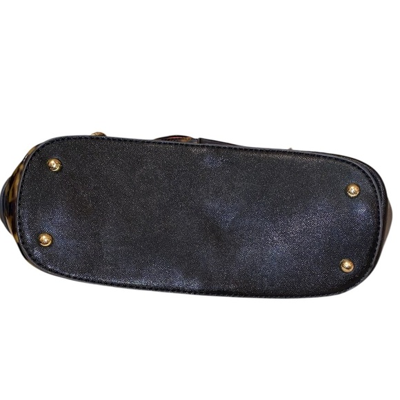 Anne Klein Cheetah Print Shoulder Bag-Purse-Tote Double Straps Gold Accents - Picture 5 of 12